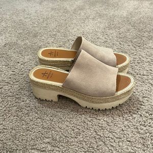 Aquatalia suede platforms/ heels/ sandals/ wedges